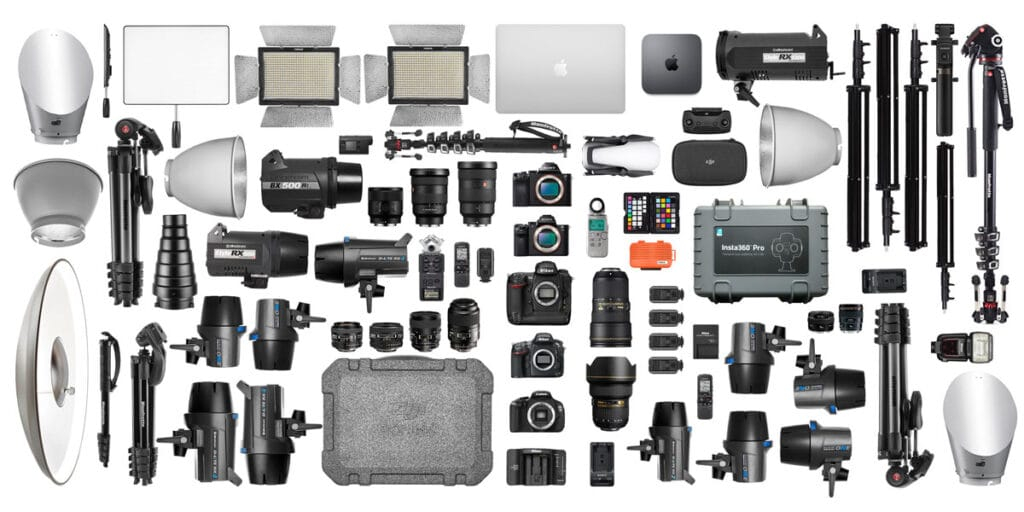 equipo profesional de fotografia y video utilizado en el estudio capcomstudio en bogota