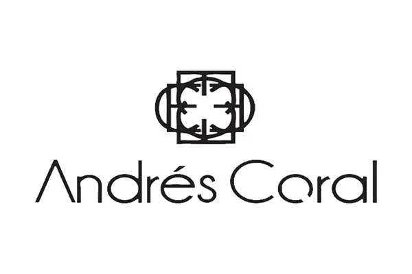 Logo Andrés Coral marca de moda cliente de fotografía editorial
