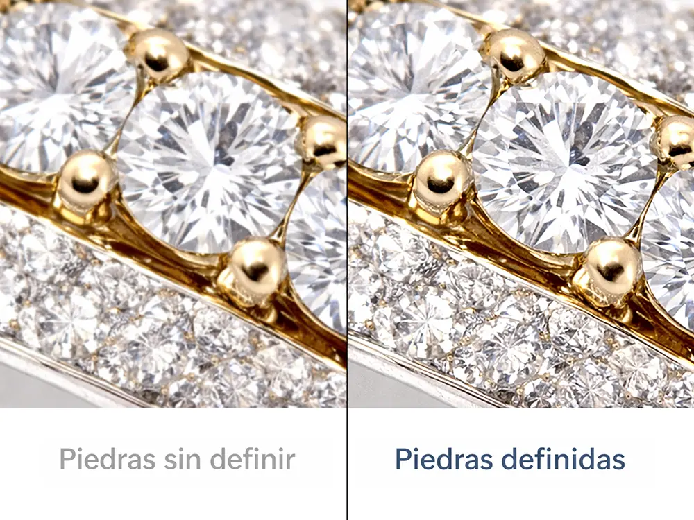 Diamantes sin definir vs definidos en joyería