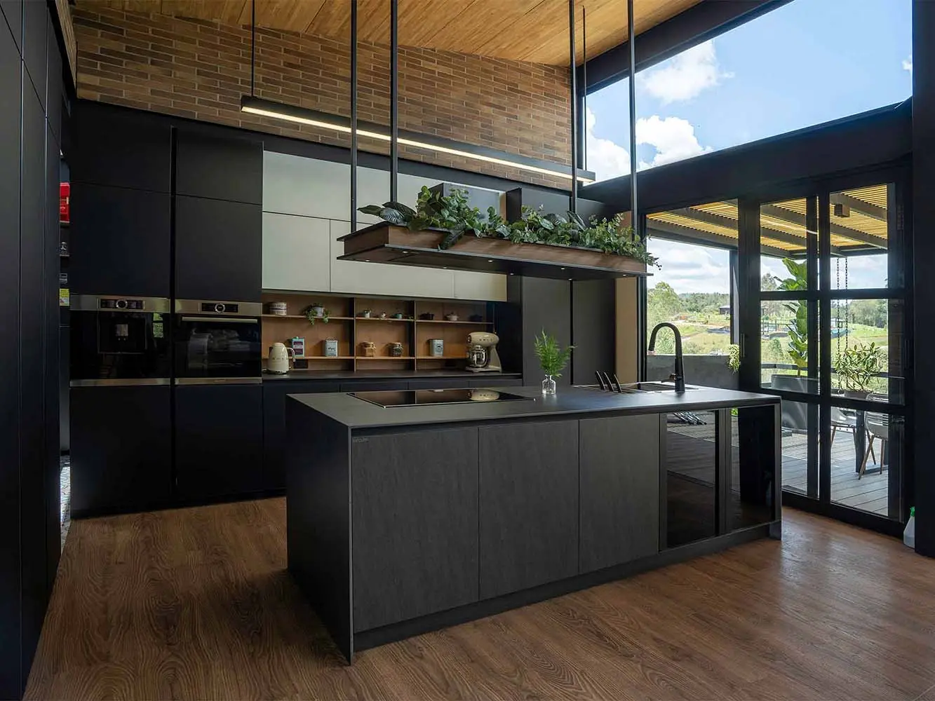 Cocina moderna fotografía de arquitectura interior antes de edición