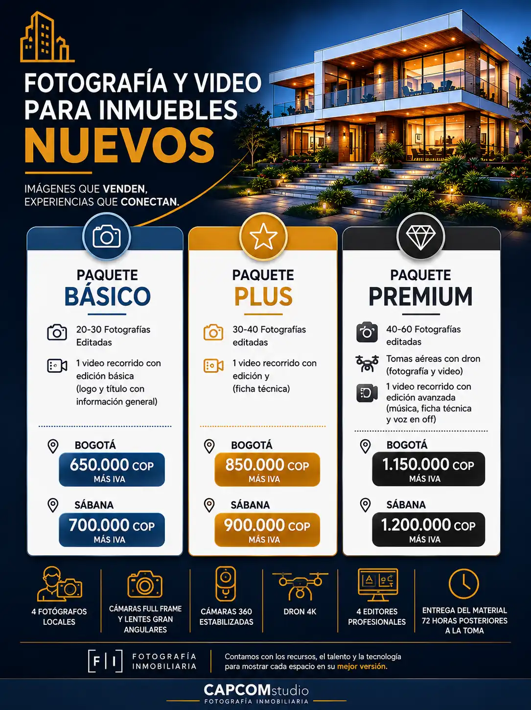 Apartamento modelo moderno con iluminación natural y vista exterior.