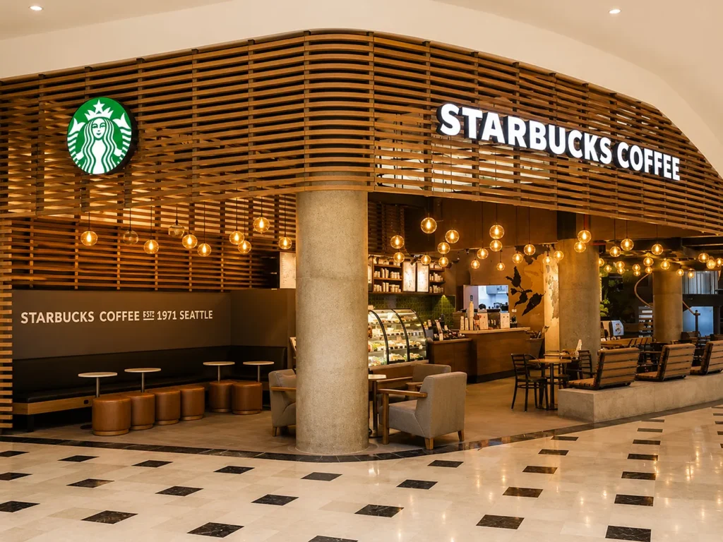Fotografia fachada de Starbucks centro comercial